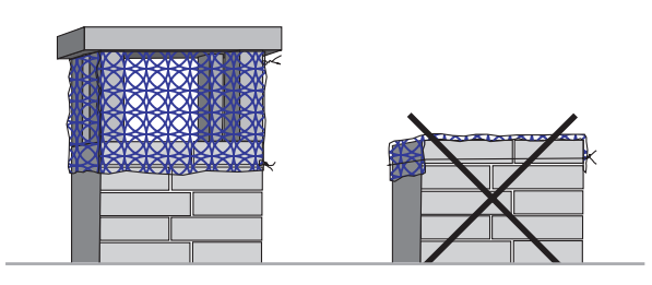 Schéma du dispositif à installer sur la cheminée pour éviter qu'elle ne devienne un piège pour les oiseaux.